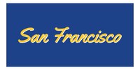 Thumbnail for Personalized San Francisco Beach Towel - Front View
