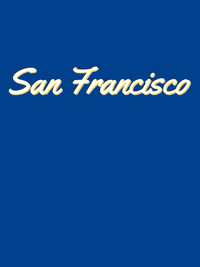 Thumbnail for Personalized San Francisco T-Shirt - Blue - Decorate View