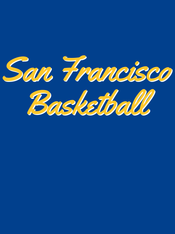 Personalized San Francisco Basketball T-Shirt - Blue - Decorate View