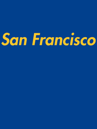 Thumbnail for Personalized San Francsisco T-Shirt - Blue - Decorate View