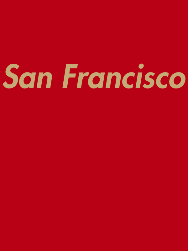 Personalized San Francisco T-Shirt - Red - Decorate View