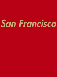Thumbnail for Personalized San Francisco T-Shirt - Red - Decorate View