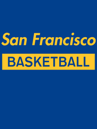 Thumbnail for San Francisco Basketball T-Shirt - Blue - Decorate View