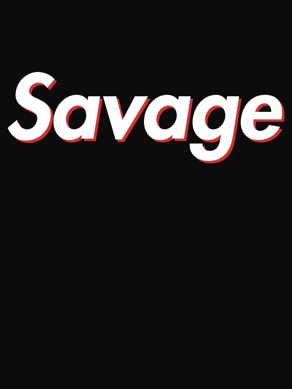 Savage T-Shirt - Black - Decorate View
