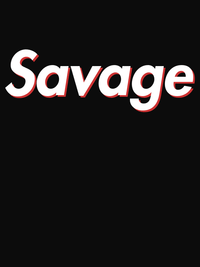 Thumbnail for Savage T-Shirt - Black - Decorate View