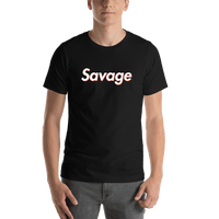 Thumbnail for Savage T-Shirt - Black - Shirt View