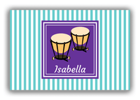Thumbnail for Personalized School Band Canvas Wrap & Photo Print I - Teal Background - Timpani - Front View