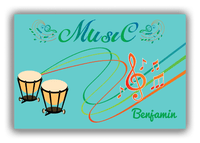 Thumbnail for Personalized School Band Canvas Wrap & Photo Print IV - Teal Background - Timpani - Front View