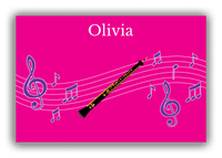 Thumbnail for Personalized School Band Canvas Wrap & Photo Print V - Pink Background - Oboe - Front View