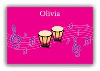 Thumbnail for Personalized School Band Canvas Wrap & Photo Print V - Pink Background - Timpani - Front View