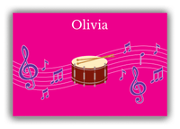 Thumbnail for Personalized School Band Canvas Wrap & Photo Print V - Pink Background - Snare - Front View