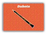 Thumbnail for Personalized School Band Canvas Wrap & Photo Print VII - Orange Background - Oboe - Front View
