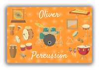 Thumbnail for Personalized School Band Canvas Wrap & Photo Print VIII - Orange Background - Front View