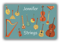 Thumbnail for Personalized School Band Canvas Wrap & Photo Print IX - Dark Teal Background - Front View