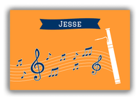 Thumbnail for Personalized School Band Canvas Wrap & Photo Print XI - Orange Background - Bassoon - Front View