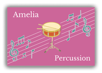 Thumbnail for Personalized School Band Canvas Wrap & Photo Print XIV - Pink Background - Percussion VI - Front View