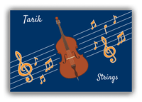 Thumbnail for Personalized School Band Canvas Wrap & Photo Print XV - Blue Background - Strings I - Front View