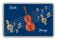 Thumbnail for Personalized School Band Canvas Wrap & Photo Print XV - Blue Background - Strings III - Front View