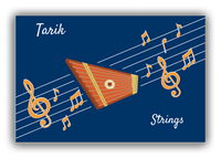 Thumbnail for Personalized School Band Canvas Wrap & Photo Print XV - Blue Background - Strings V - Front View