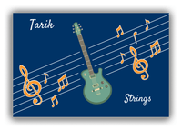 Thumbnail for Personalized School Band Canvas Wrap & Photo Print XV - Blue Background - Strings VII - Front View