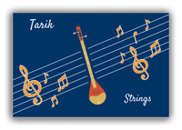 Thumbnail for Personalized School Band Canvas Wrap & Photo Print XV - Blue Background - Strings VIII - Front View