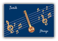 Thumbnail for Personalized School Band Canvas Wrap & Photo Print XV - Blue Background - Strings IX - Front View