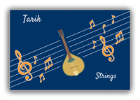 Thumbnail for Personalized School Band Canvas Wrap & Photo Print XV - Blue Background - Strings X - Front View