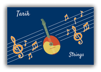Thumbnail for Personalized School Band Canvas Wrap & Photo Print XV - Blue Background - Strings XI - Front View