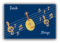 Thumbnail for Personalized School Band Canvas Wrap & Photo Print XV - Blue Background - Strings XII - Front View