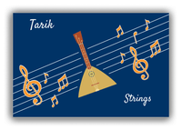 Thumbnail for Personalized School Band Canvas Wrap & Photo Print XV - Blue Background - Strings XIII - Front View