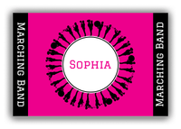 Thumbnail for Personalized School Band Canvas Wrap & Photo Print XVII - Pink Background - Front View