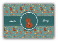 Thumbnail for Personalized School Band Canvas Wrap & Photo Print XXI - Dark Teal Background - Strings I - Front View
