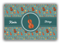 Thumbnail for Personalized School Band Canvas Wrap & Photo Print XXI - Dark Teal Background - Strings II - Front View