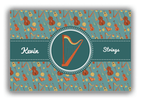 Thumbnail for Personalized School Band Canvas Wrap & Photo Print XXI - Dark Teal Background - Strings IV - Front View