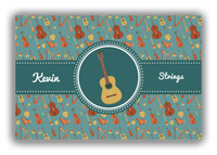 Thumbnail for Personalized School Band Canvas Wrap & Photo Print XXI - Dark Teal Background - Strings VI - Front View