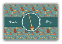 Thumbnail for Personalized School Band Canvas Wrap & Photo Print XXI - Dark Teal Background - Strings VIII - Front View