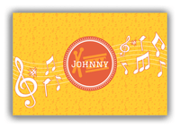 Thumbnail for Personalized School Band Canvas Wrap & Photo Print XXIII - Yellow Background - Drum - Front View