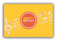 Thumbnail for Personalized School Band Canvas Wrap & Photo Print XXIII - Yellow Background - Marimba - Front View