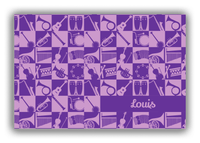 Thumbnail for Personalized School Band Canvas Wrap & Photo Print XXVI - Purple Background - Front View