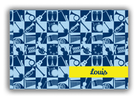 Thumbnail for Personalized School Band Canvas Wrap & Photo Print XXVI - Blue Background - Front View