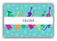 Thumbnail for Personalized School Band Canvas Wrap & Photo Print XXIX - Teal Background - Front View