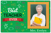 Thumbnail for Personalized School Teacher Placemat I - Best Teacher - Upload Your Own Image -  View