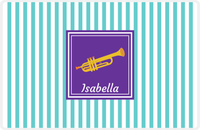 Thumbnail for Personalized School Band Placemat I - Teal Background - Trumpet -  View