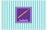 Thumbnail for Personalized School Band Placemat I - Teal Background - Flute -  View