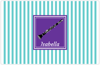 Thumbnail for Personalized School Band Placemat I - Teal Background - Clarinet -  View
