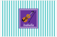 Thumbnail for Personalized School Band Placemat I - Teal Background - Violin -  View