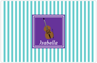 Thumbnail for Personalized School Band Placemat I - Teal Background - Bass -  View