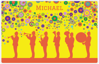 Thumbnail for Personalized School Band Placemat III - Yellow Background -  View