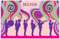 Thumbnail for Personalized School Band Placemat VI - Pink Background -  View