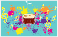 Thumbnail for Personalized School Band Placemat XIII - Teal Background - Snare -  View
